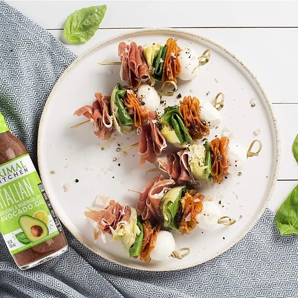 PRIMAL KITCHEN ITALIAN VINAIGRETTE & MARINADE SALAD DRESSING MADE WITH AVOCADO OIL, WHOLE30 APPROVED, CERTIFIED PALEO, AND KETO CERTIFIED, 8 FLUID OUNCES