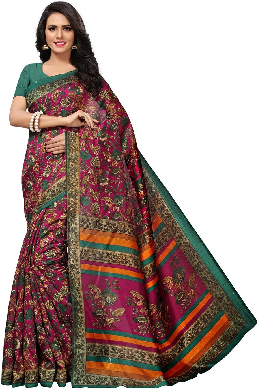 Winza Designer silk with blouse piece Saree