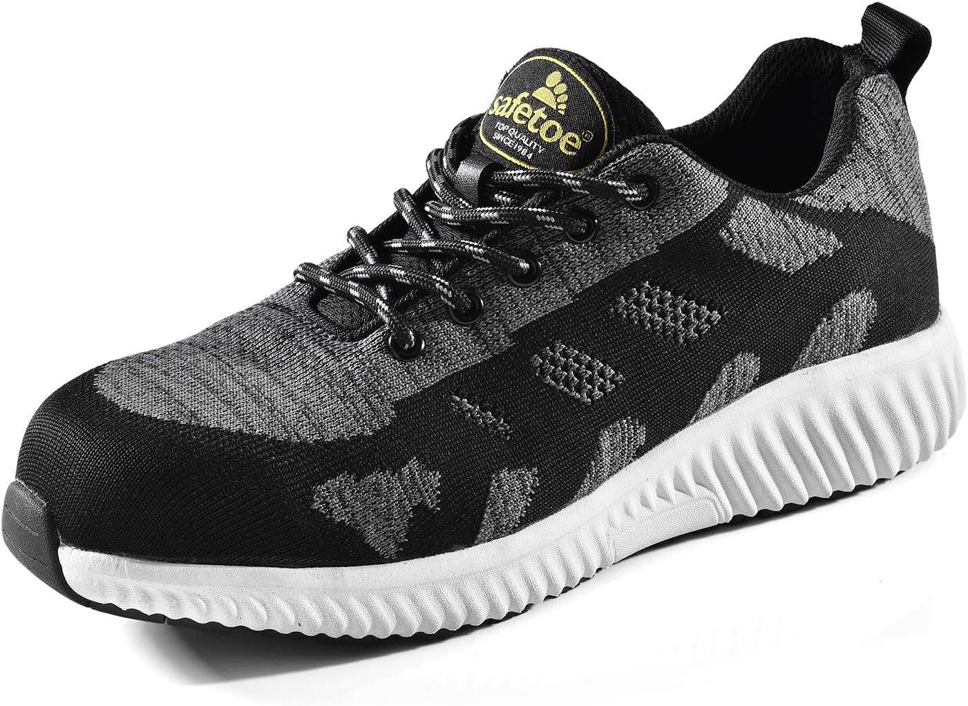 SAFETOE Work Steel Toe Shoes for Men Women Safety Sneaker Shoes Lightweight Industrial & Construction Shoe