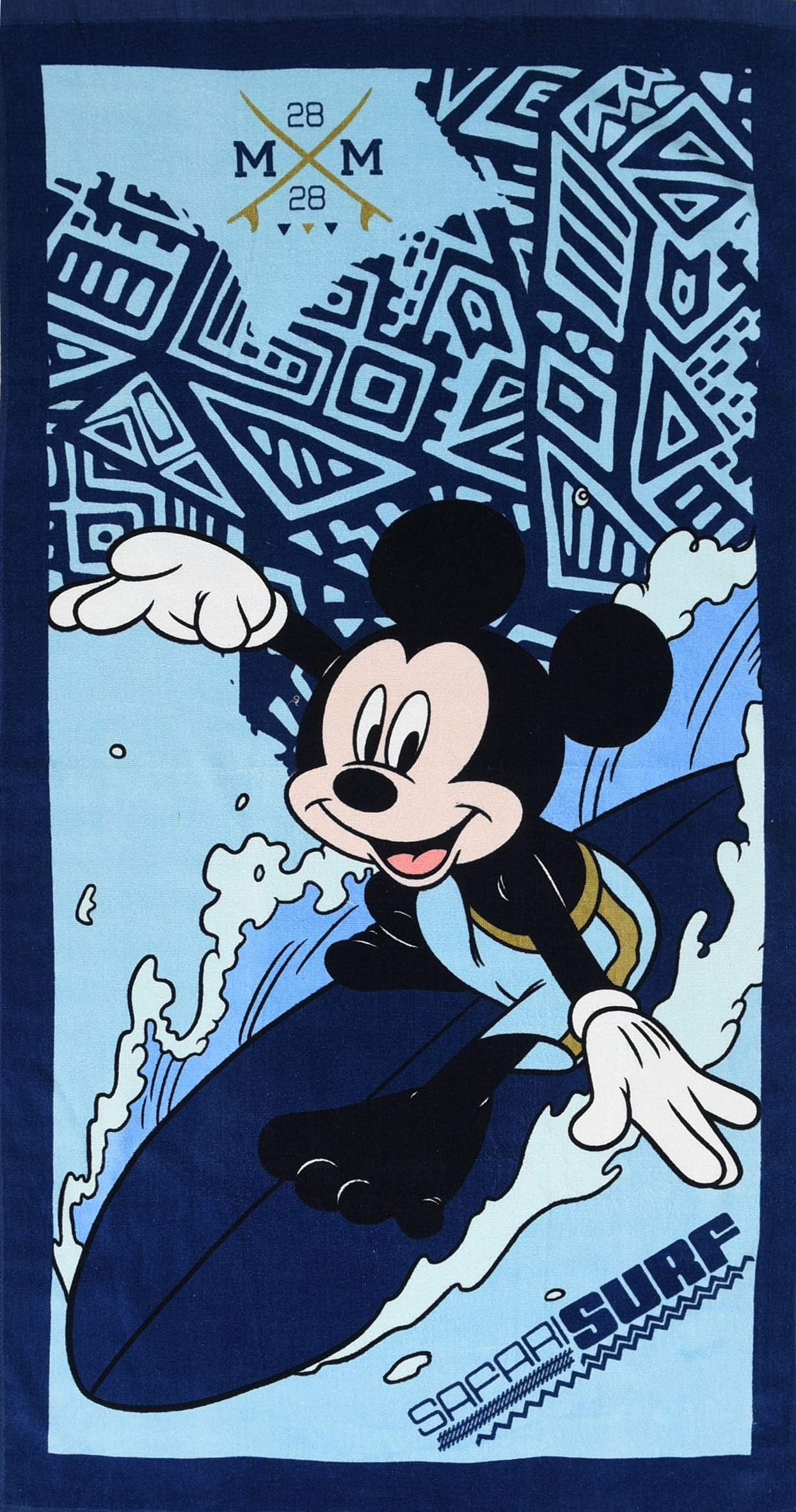 Factorycr- Mickey Towel 70 x 140 cm, 290gr 100% Cotton Disney Multi-Coloured (D62051)