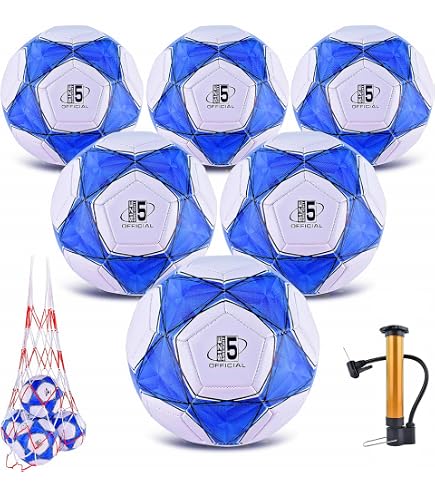 QOWIJEX Sac Filet à Ballons – Grand Capacité (101x76 Cm), Cordon De Serrage, Bandoulière, Jusqu'à 12 Ballons De Foot
