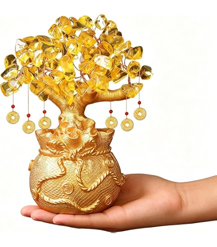 Amazon.com: Feng Shui Citrine/Citrine Money Tree and Citrine Tree