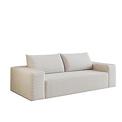 3 Seater Couch for Living Room, 71.3 INCH Fluffy