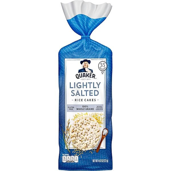 QUAKER RICE CAKES, LIGHTLY SALTED, 4.47 OZ
