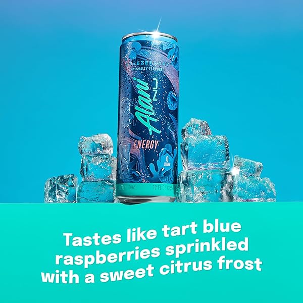 ALANI NU BREEZEBERRY, SUGAR FREE, LOW CALORIE ENERGY DRINKS, 200MG CAFFEINE, BIOTIN, B VITAMINS, ZERO SUGAR, 10 CALORIES, 12 FL OZ CANS, 12 PACK