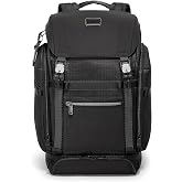 TUMI Alpha Bravo Expedition Flap Backpack, Black | Large Carry on Backpack, Fits Up to 17" Laptop, Ballistic Nylon, Padded Laptop Compartment, TUMI Tracer
