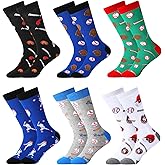 Xaatren 6 Pairs Novelty Bowling Golf Volleyball Soccer Baseball Softball Hockey Sock Men Women Funny Sport Valentine Day Gift
