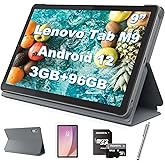 Lenovo Tab M9 Android 12 Tablet, 9" HD IPS Display, 3GB RAM, 96GB(32GB Storage+64GB MSD Card), Octa-core MTK Helio G80, Wi-Fi, Bluetooth, 720p HD Camera, Dolby Atmos, w/Folio Case+Film+Stylus Pen
