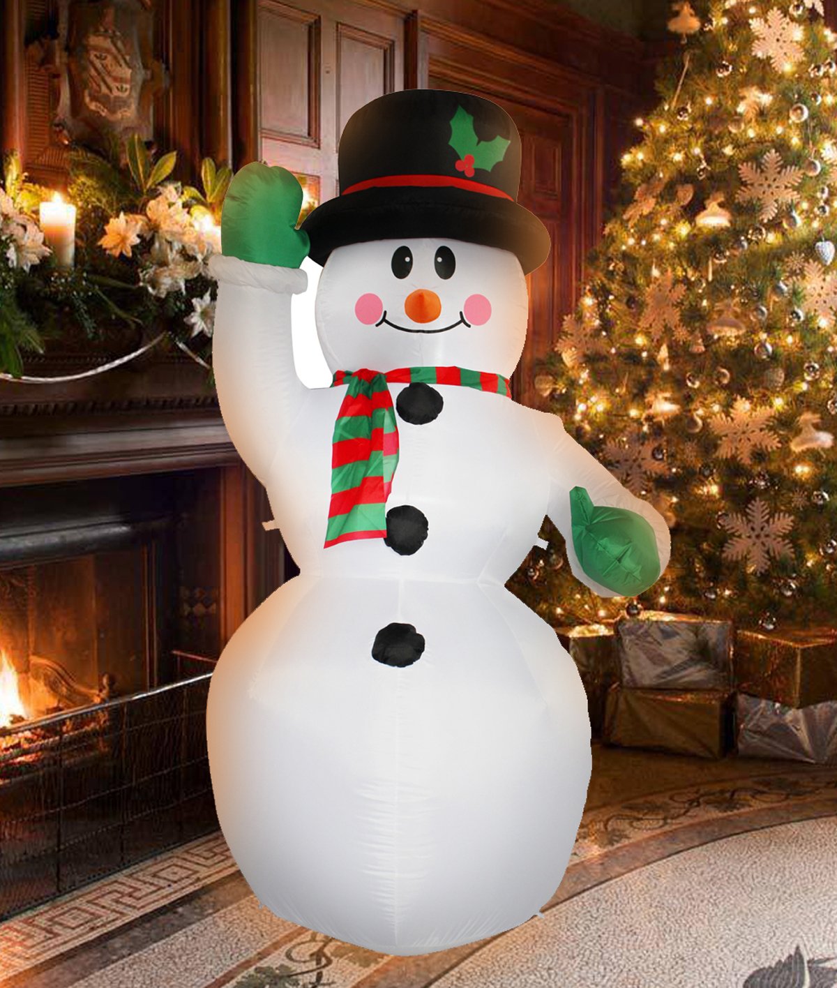 7 Ft Inflatable Christmas Snowman Decorations for Indoors Outdoors Home Yard Lawn Garden Decor