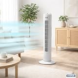 Status 32-Inch Oscillating Tower Fan, 3 Speed Settings, Portable White view 4