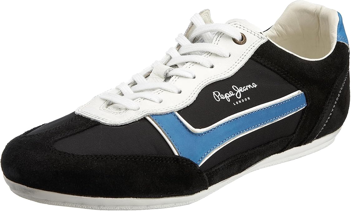 Pepe Jeans Player, Baskets Mode Homme Noir/Bleu/Beige, 41 EU Amazon