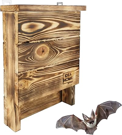 IDEA HOME LEVIATAN Solid Wood Bat Box - Ready-to-Use Nesting House