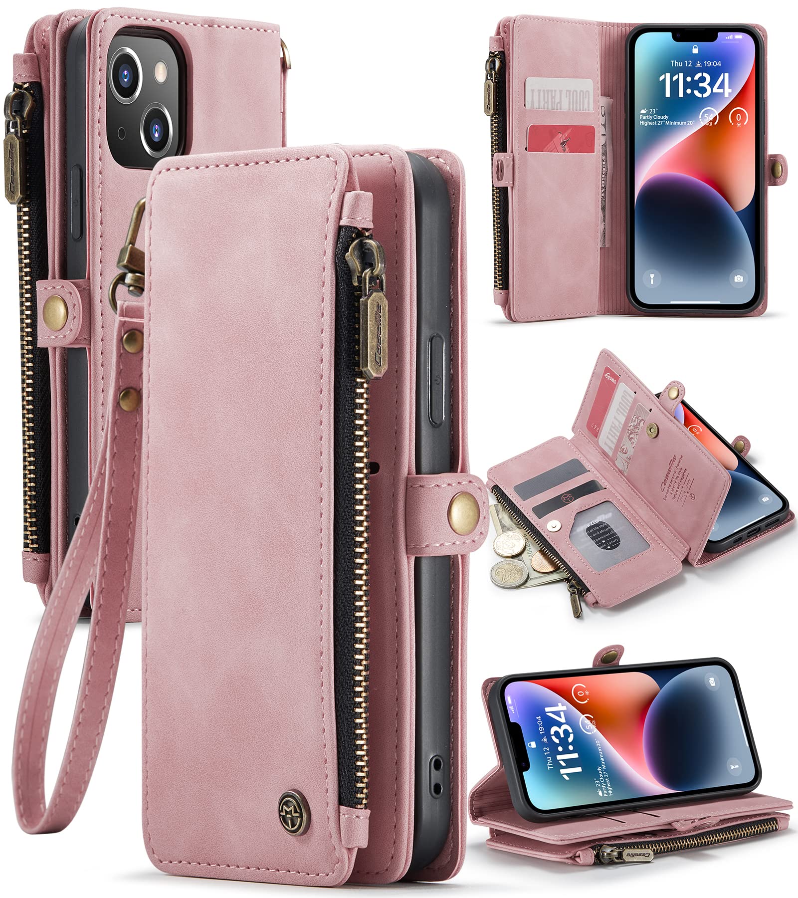 Defencase for iPhone 14 Case, for iPhone 14 Wallet