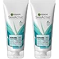 Garnier SkinActive Cream Face Wash with Aloe Juice, Dry Skin, 2 Count