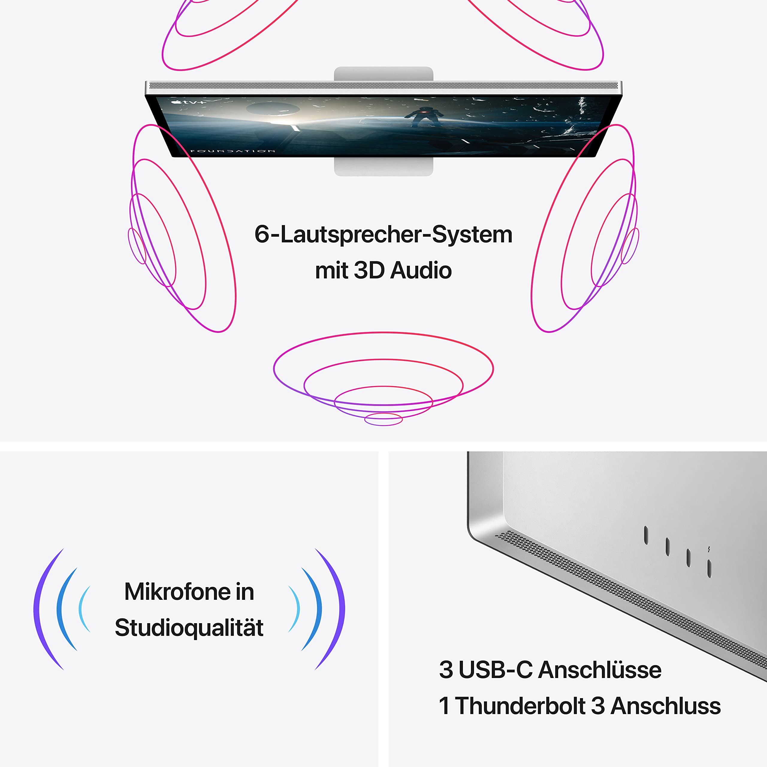 Apple Studio Display – Standard­Glas – VESA Mount Adapter ​​​​​​​ (2025) 3