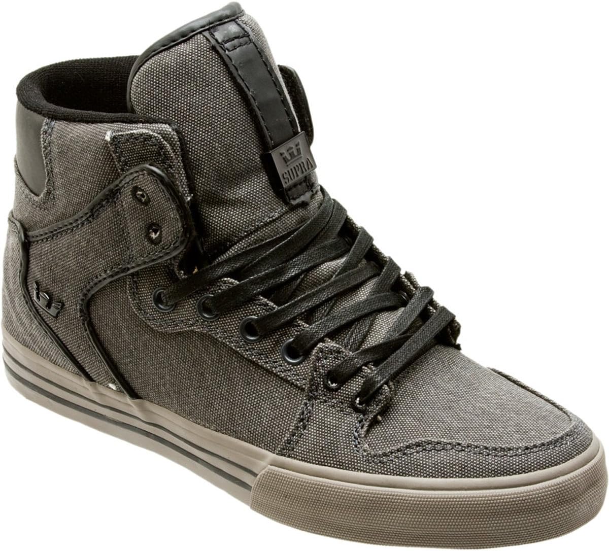 Supra Vaider High Charcoal Grey Canvas Shoe UK9 Amazon.co.uk Sports