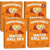 Manischewitz Matzo Ball Mix, 5 Oz. (4 Pack) Easy Prep | Kosher for Passover | Nothing Artificial | No MSG | Classic Fluffy Texure