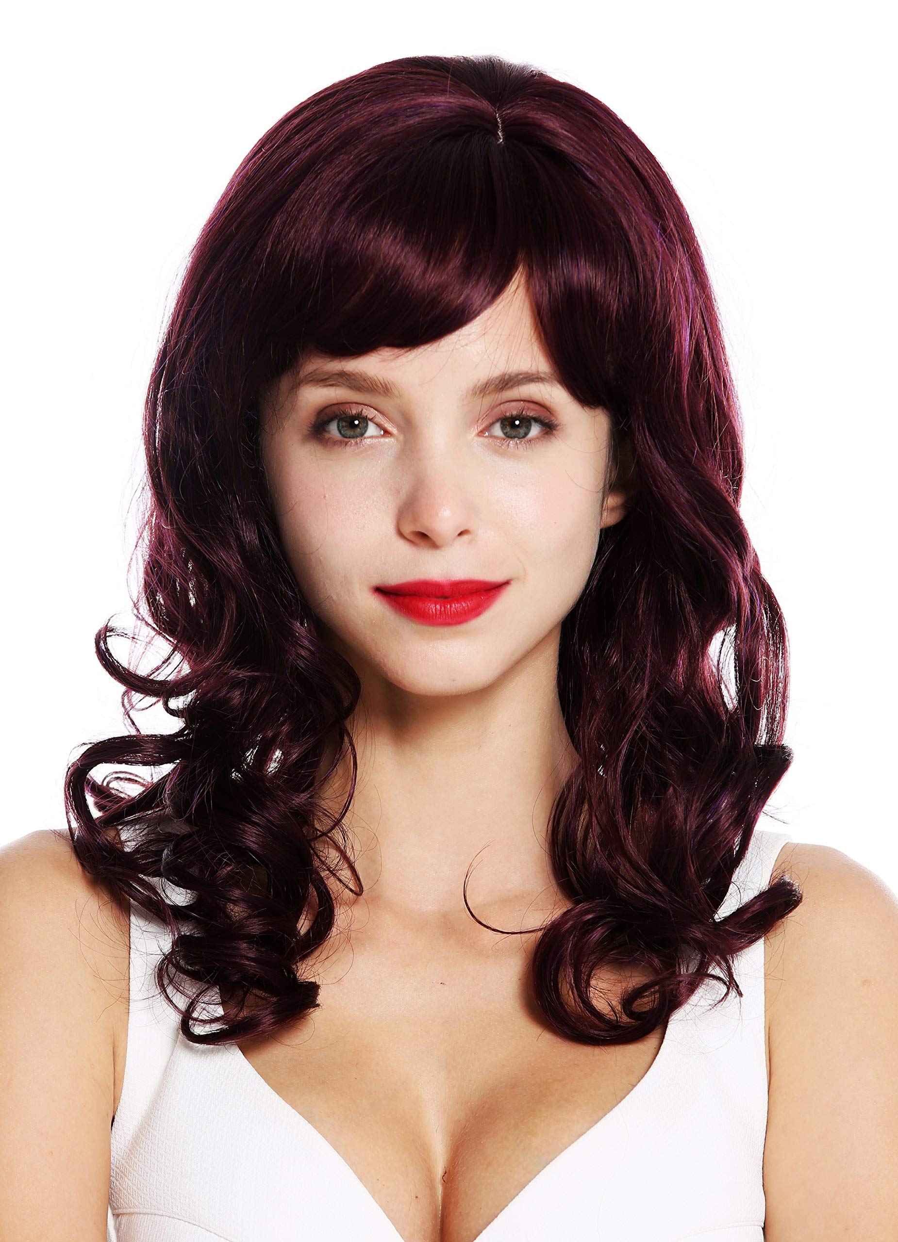 WIG ME UP - VK-46-888 quality women's wig long curls classy noble curled diva red crimson