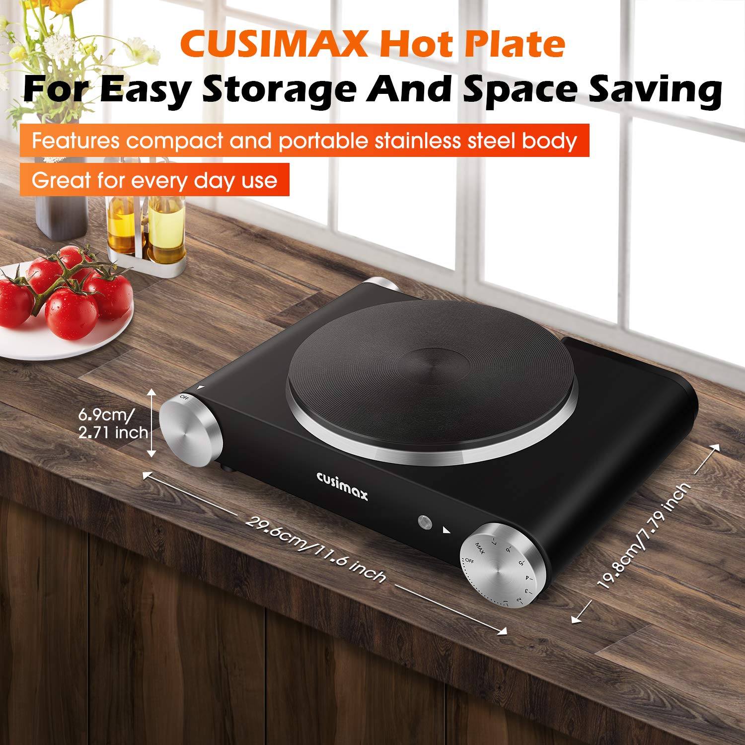 Mua CUSIMAX Electric Burner Hot Plate for Cooking Cast Iron hot plates