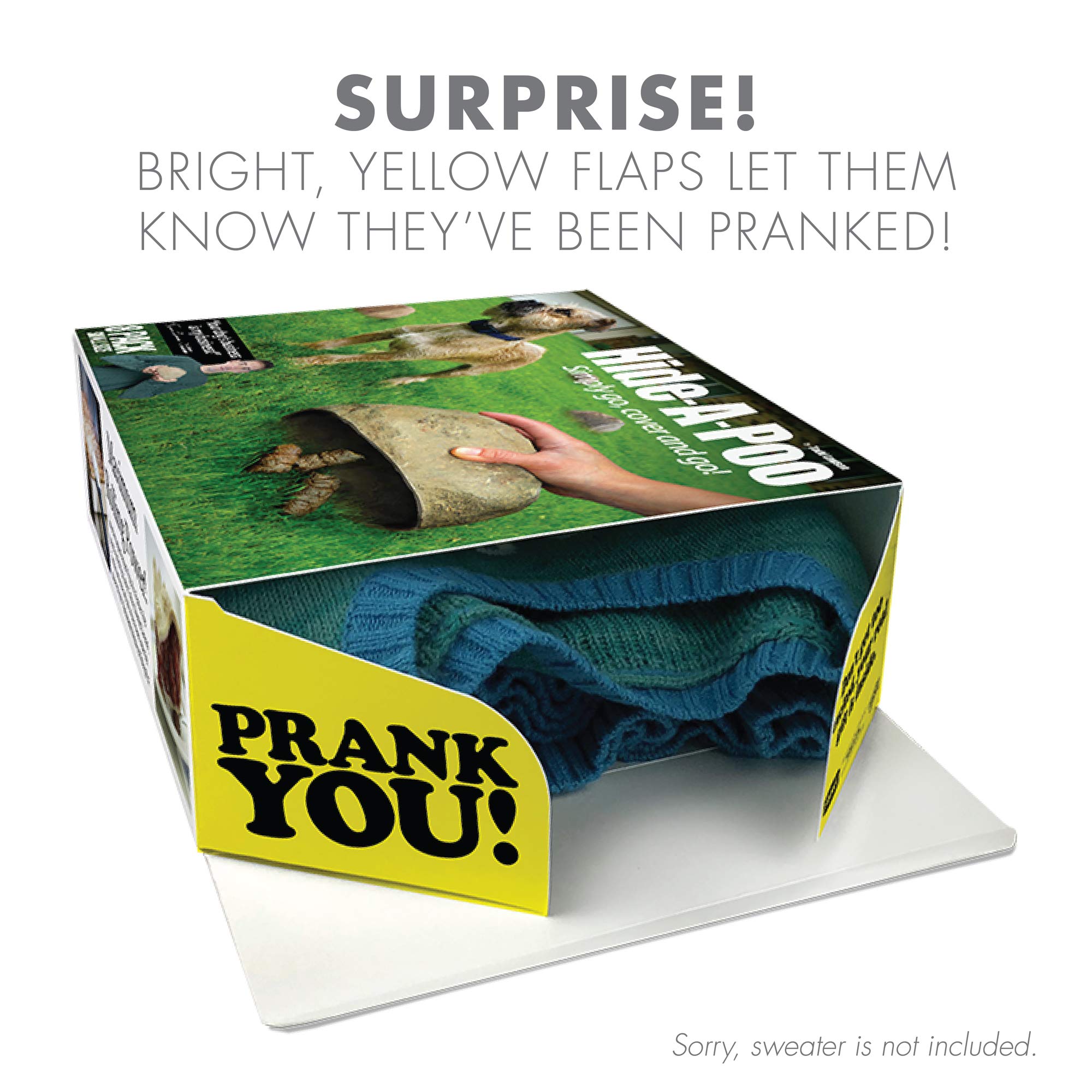 Prank-O Hide A Poo – Funniest Prank Gift Box | Hilarious Empty Gag Gift for White Elephant & Christmas 2025 | Funny Gift Box for Coworkers, Friends & Men Who Have Everything, As Seen on Shark Tank