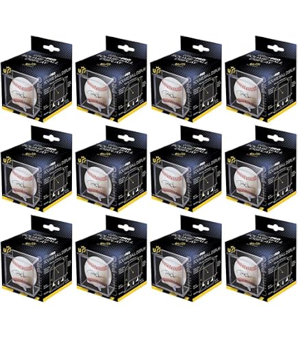 6 Count) Pro-Mold Ball Cube IV Square Baseball Holder Display Case UV Protected