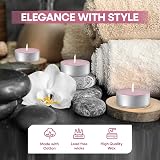 Price's Petali Rose Scented Tealights 25 Pack 4 Hour Burn Time view 2