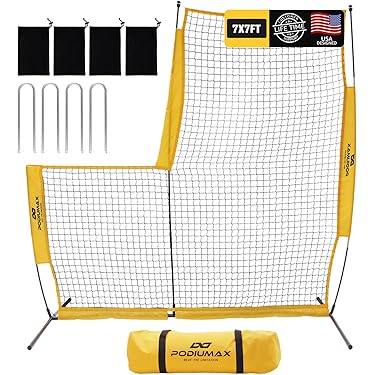 Filet De Lancer D'Entraînement Baseball/Softball - 9 Cibles, Taille Verte, Avec Support, Neuf