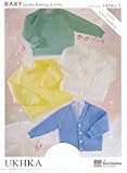 Knitting Pattern for Baby Crew Neck Jumpers and V Neck Cardigans, Pattern Number: UKHKA3