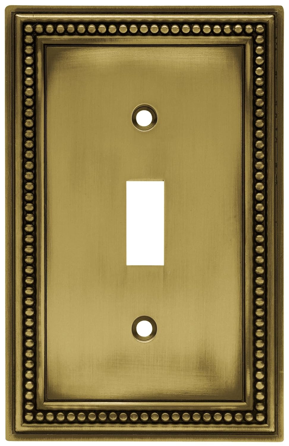 Brainerd 64401 Beaded Single Toggle Switch Wall Plate / Switch Plate