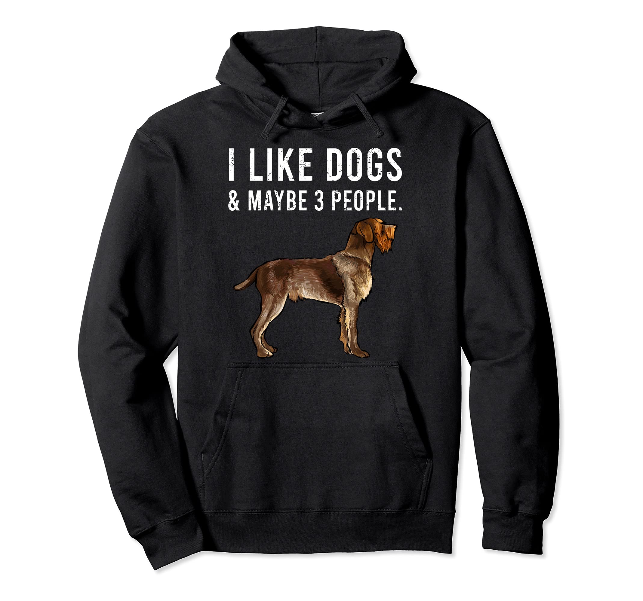 I Like Wirehaired Pointing Griffon Dogs And Maybe 3 People Pullover Hoodie