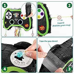 WERNNSAI Foldable Video Game Piñata - Pull String