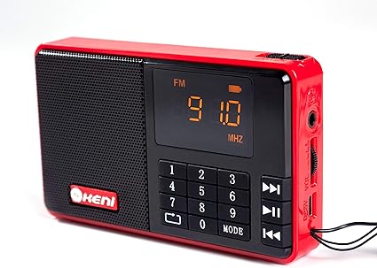 Amazon G Keni ポータブルラジオ Fmラジオ スピーカー付き マイクロsdカード対応 Mp3プレーヤー デジタル ポケットラジオ 日本語取説付き G Keni ポータブルラジオ