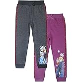 Disney Frozen Elsa and Anna Girls 2 Pack Pants for Toddler and Little Kids