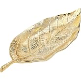 Godinger Leaf Tray, Serving Tray, Serving Platter Centerpiece D&eacute;cor and Serveware - Gold