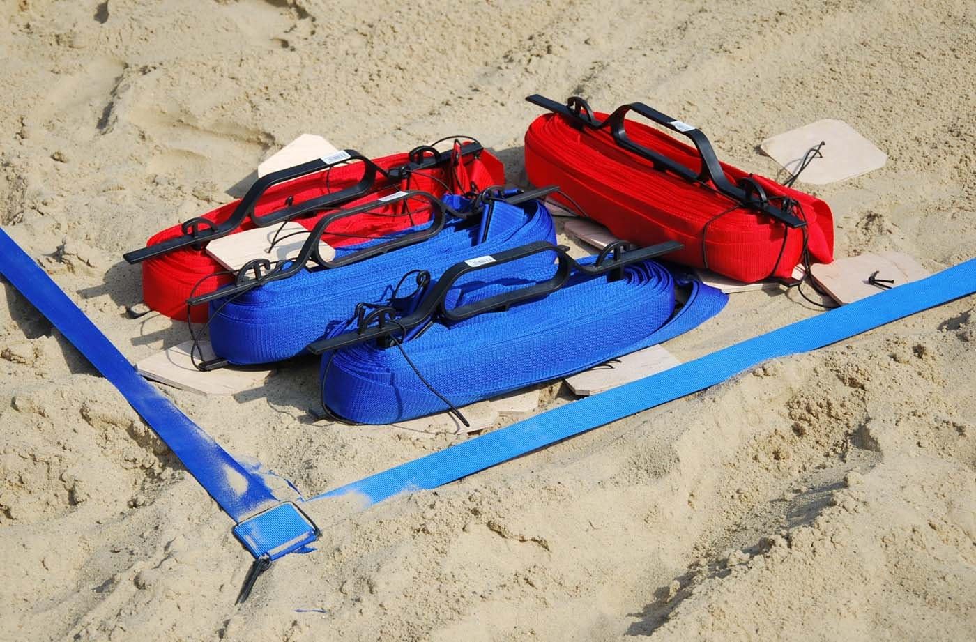 set da beach volley sulla sabbia