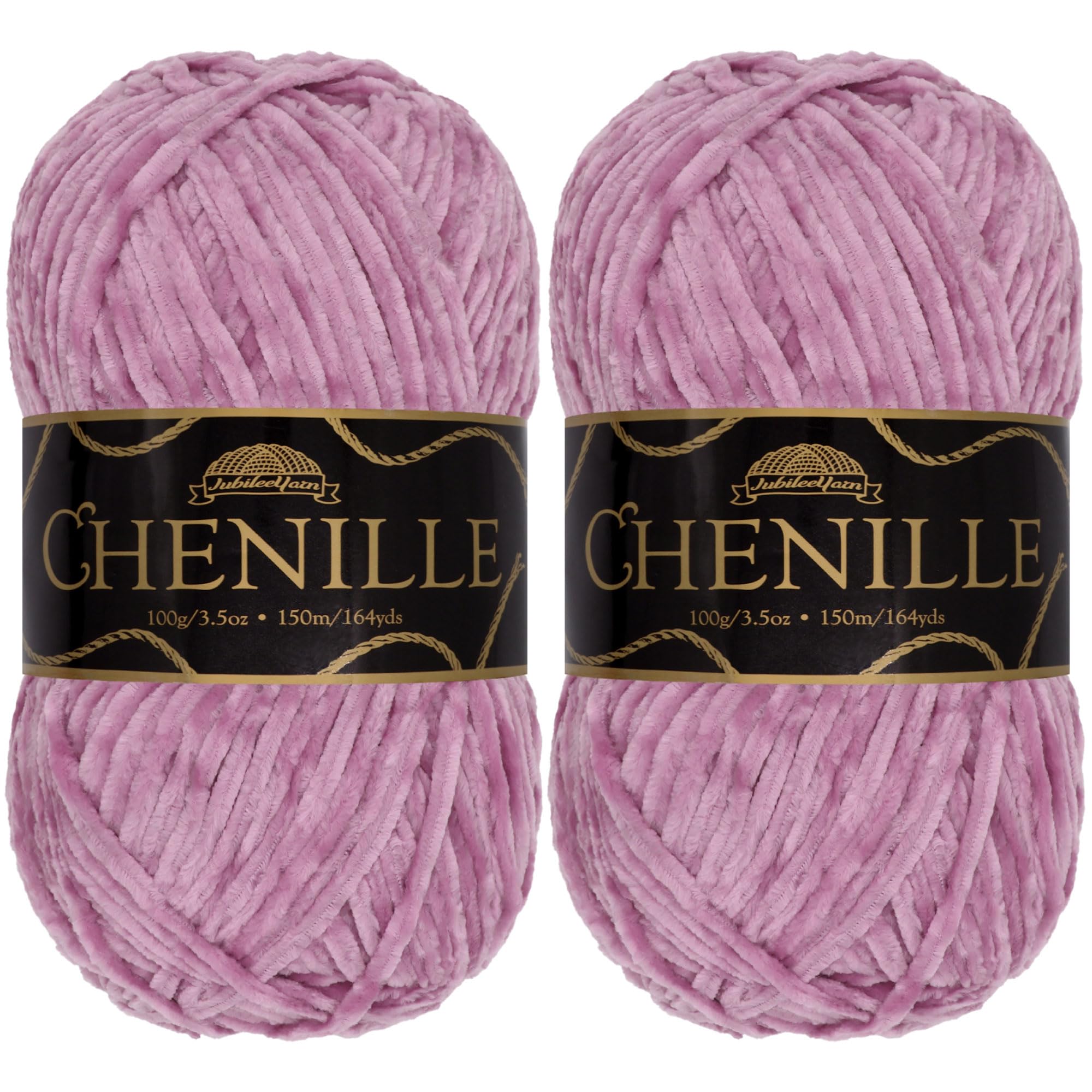 JubileeYarn Chenille Yarn - Worsted Weight - 100g/skein (2 Skeins, 121 Zenzai)