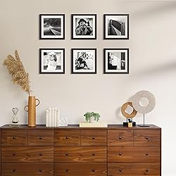 upsimples 10x10 Picture Frame, Display Pictures 8x8