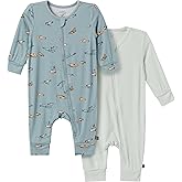 Modern Moments by Gerber Unisex Baby Viscose 2-pack Footless Coveralls