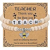 Aelciyue Teacher Appreciation Gifts - Christmas Valentines Day End Of Year Graduation Retirement Gifts for Teachers Bracelets