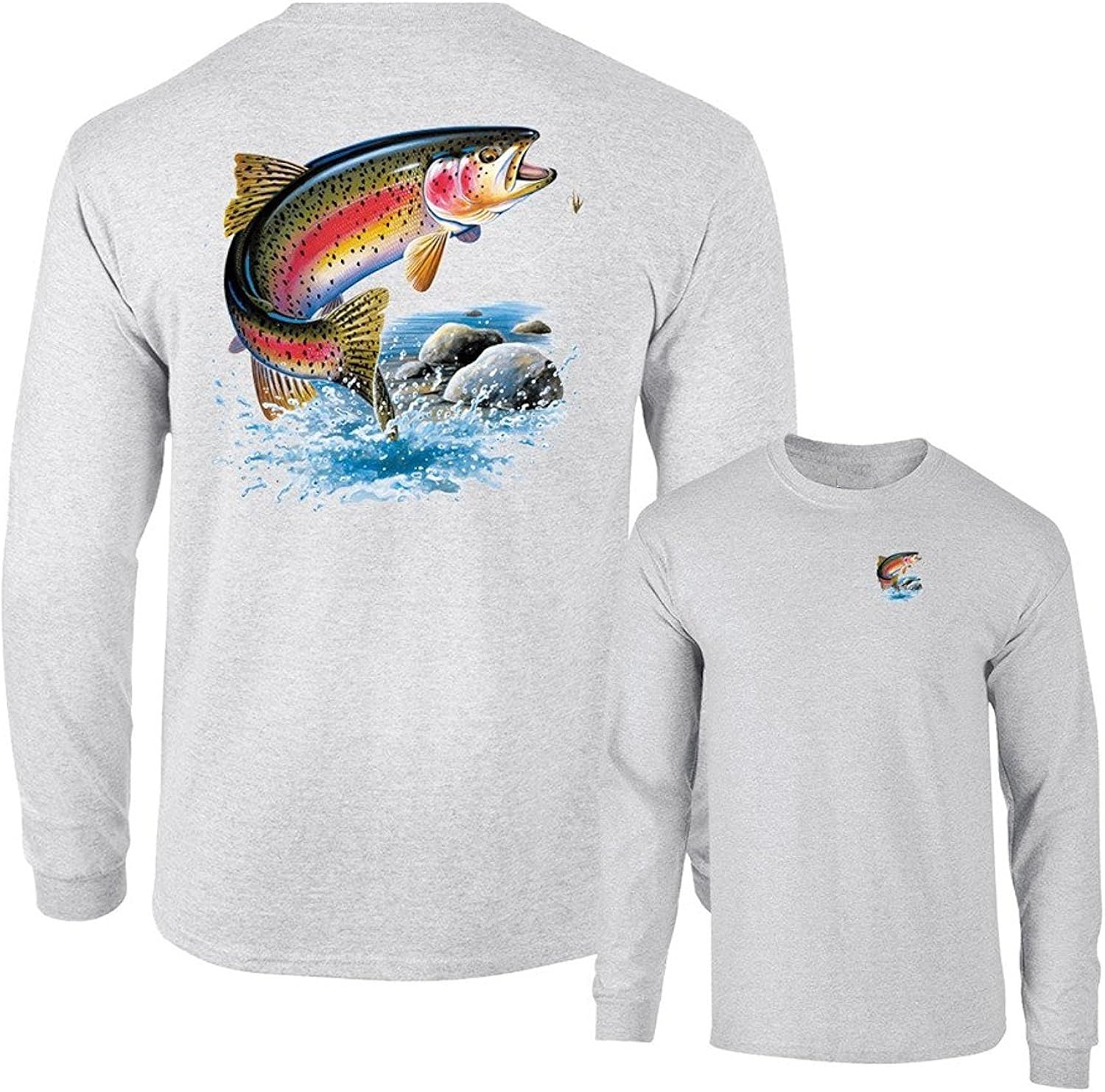 Rainbow Trout Fishing Long Sleeve TShirt F&B Clothing