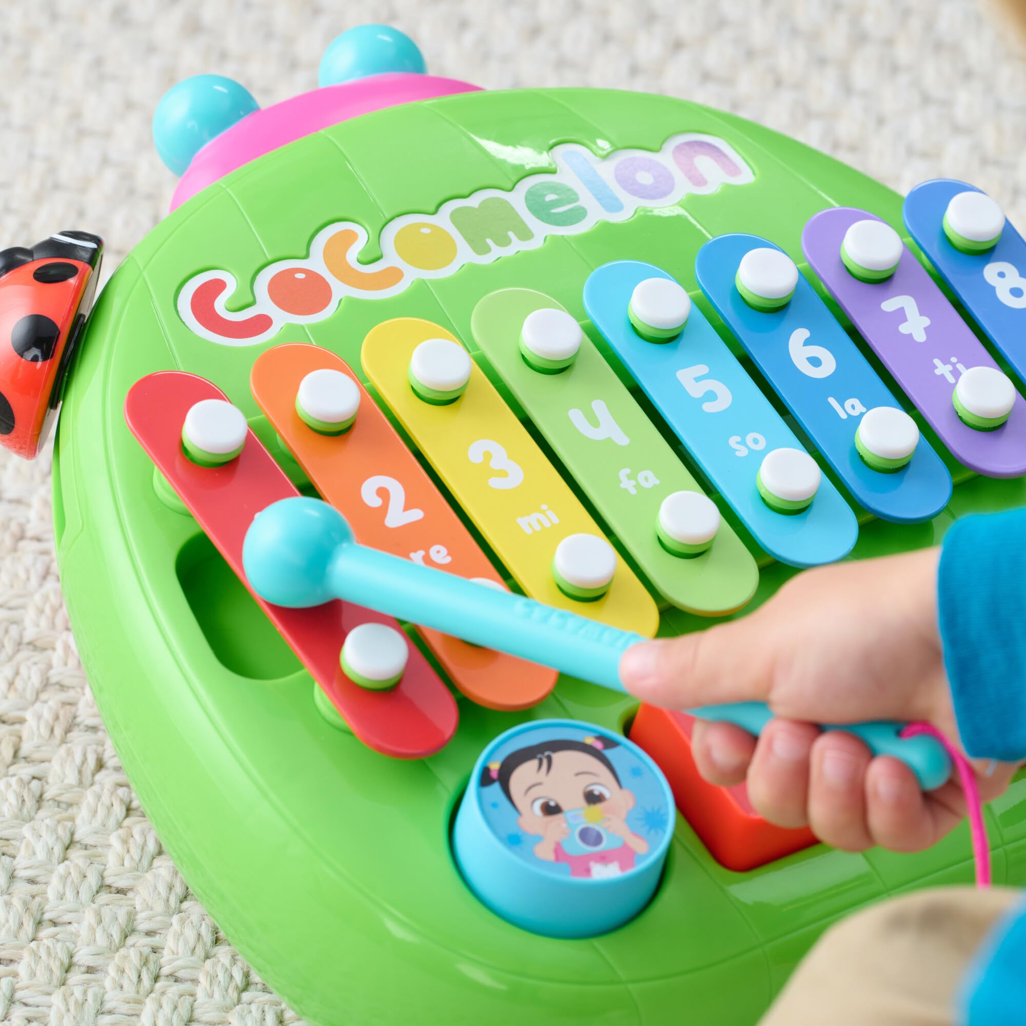 CoComelon Shape N Sort Xylophone - Identify Shapes and Play Music - Favorite CoComelon Characters - Toys for Kids, Toddlers, and Preschoolers