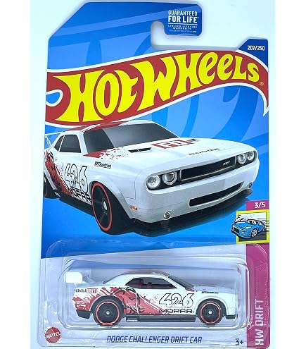 Amazon.com: Hot Wheels Dodge Challenger Drift Car, [Blue] 241/250