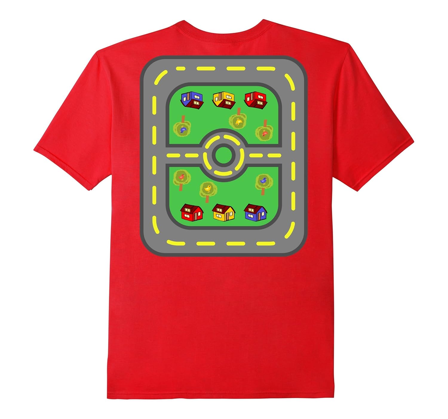 Car Play Mat Roads Back Massage TShirt For Parents And KidsArt