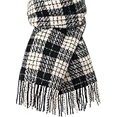 Trifabricy Winter Scarfs for Women, Soft Cozy Plaid Scarf, Long Blanket Scarf, Winter/Fall Pashmina Shawls and Wraps