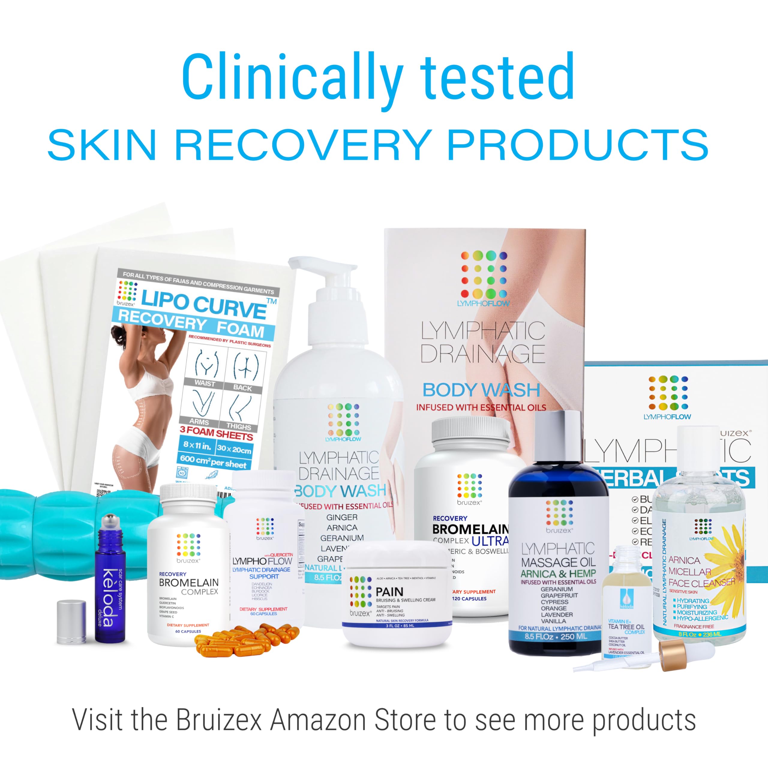 Bromelain & Quercetin Recovery Complex I Post Surgery Recovery I Bruising, Swelling Relief, Lymphatic Drainage I Post 360 lipo, BBL, Liposuction, Tummy Tuck I Non GMO 60 caps