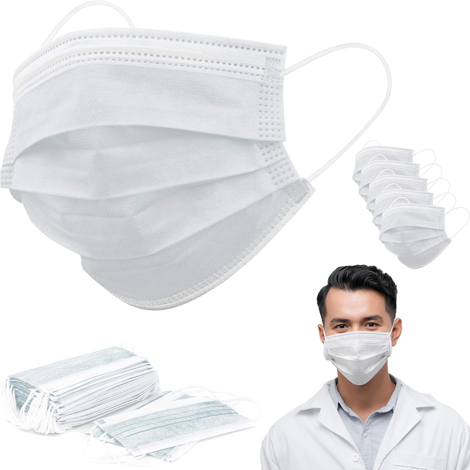 Amazon – Disposable Face Masks – Pack of 50 – White as low as $3.46 ...
