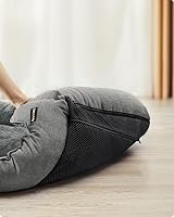 Feandrea Linen-Look Dog Bed Large 90 x 75 cm with Raised Edges Non-Slip Cover view 7
