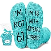 HAPPYPOP 65 Year Old Birthday Gifts - 61 62 63 64 65 66 67 68 69 70 Birthday Socks for Women Men