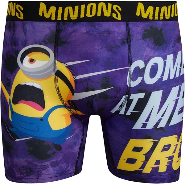 Mad Engine Mens Despicable Me Minion Cotton Lounge Shorts (Medium