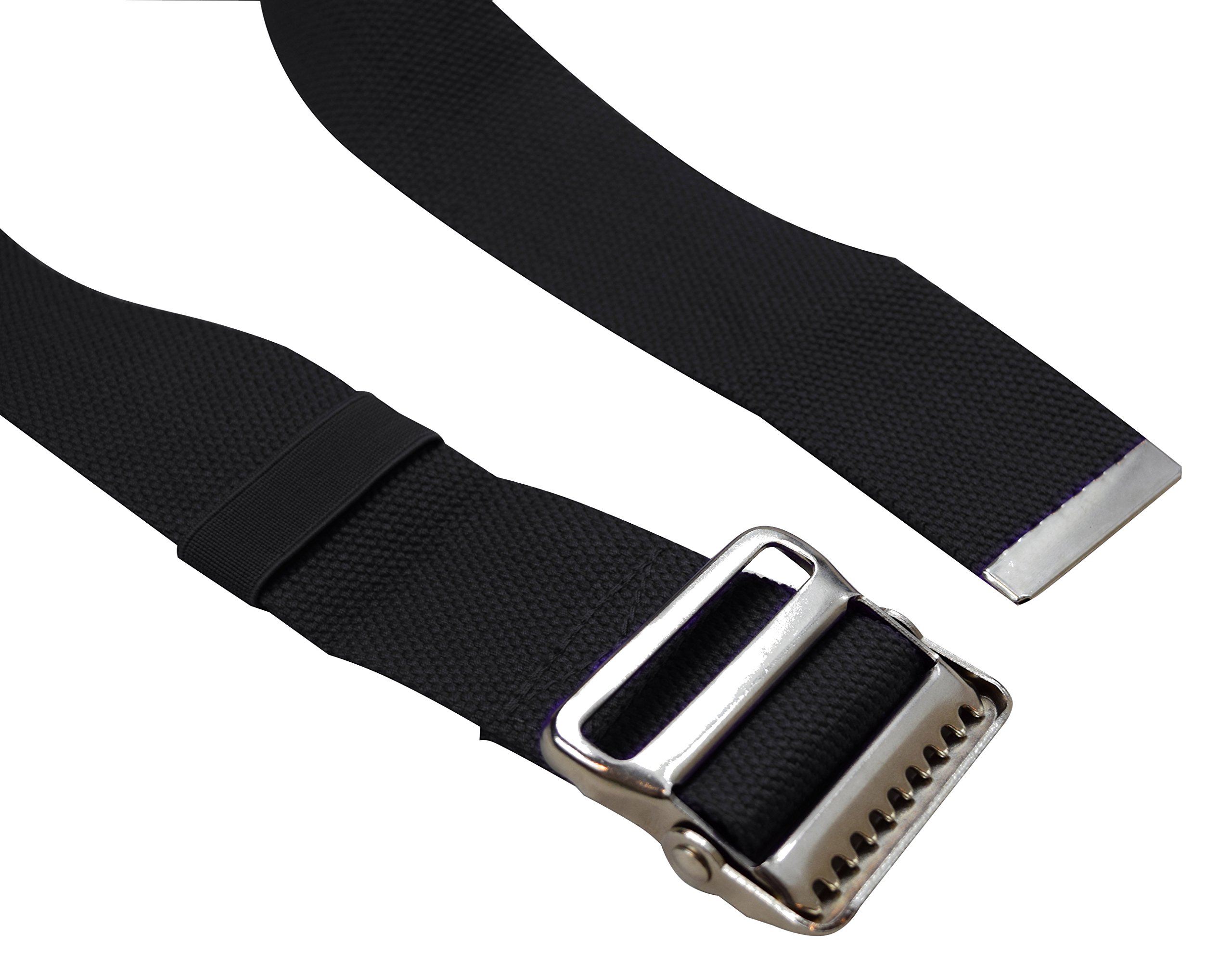LiftAid Transfer and Gait Belt 60 Inch with Metal Buckle and Loop - Walking, Standing and Transfer Assist Aid for Seniors, Elderly Patients, Caregiver, Nurse, Therapist (Black)